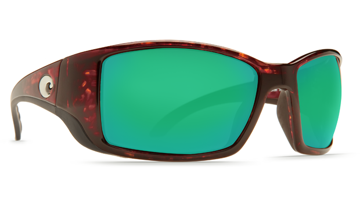 Costa Del Mar Blackfin Green Mirror 580P Tortoise Frame