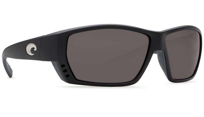 Costa Del Mar Tuna Alley Gray 580P Matte Black Frame