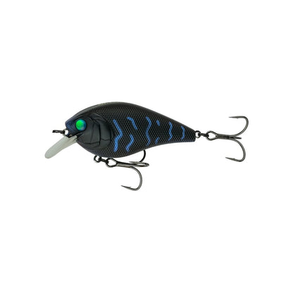 6th Sense Crush Series Crankbait Crush 50X 2.25in 3/8oz 2-5ft Faint Rattle Black Magic