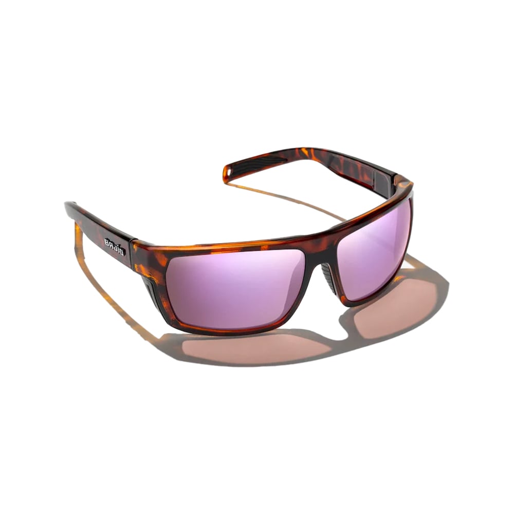 Bajio Palometa Sunglasses Brown Tortoise Matte Frame with Rose Mirror