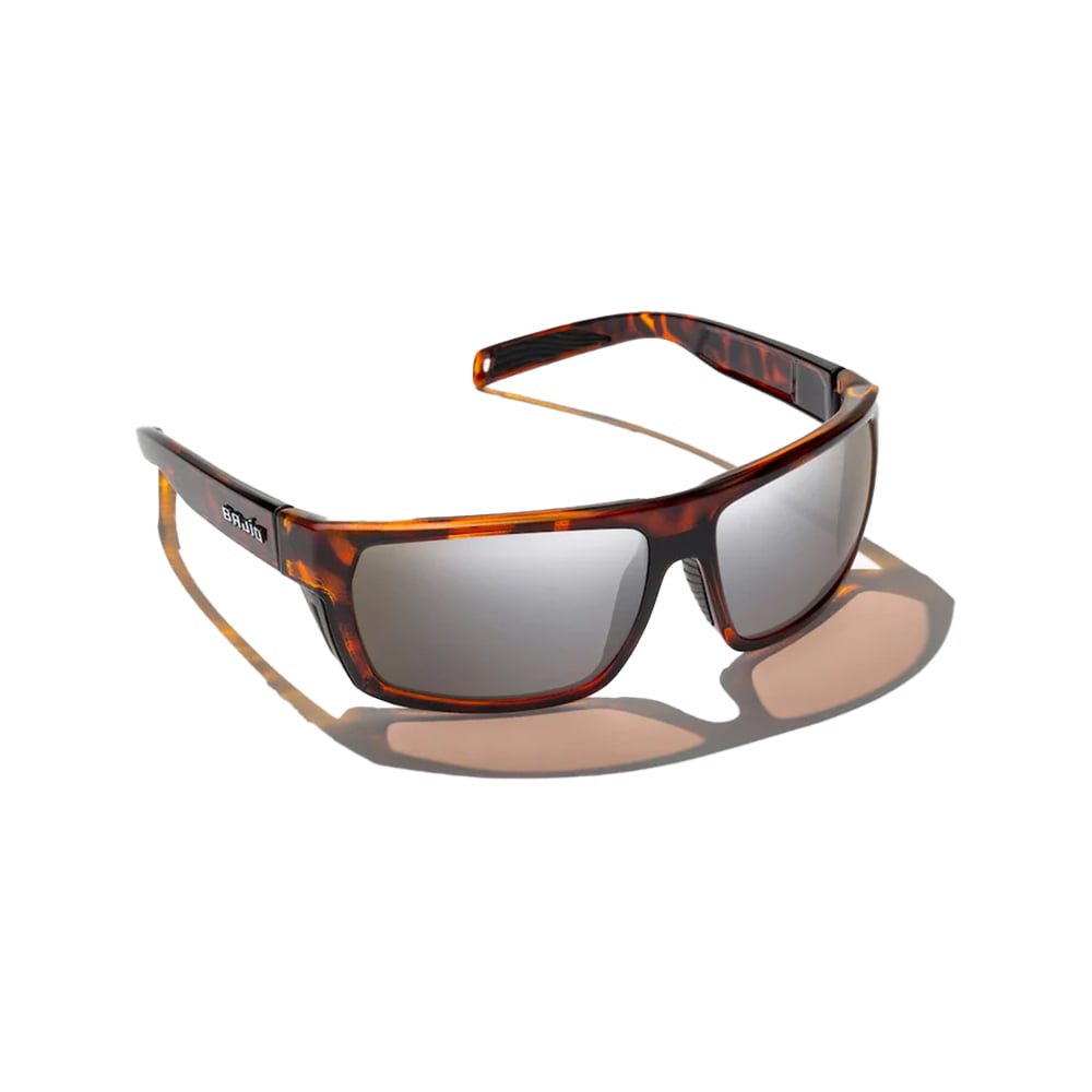 Bajio Palometa Sunglasses Brown Tortoise Matte Frame with Silver Mirror