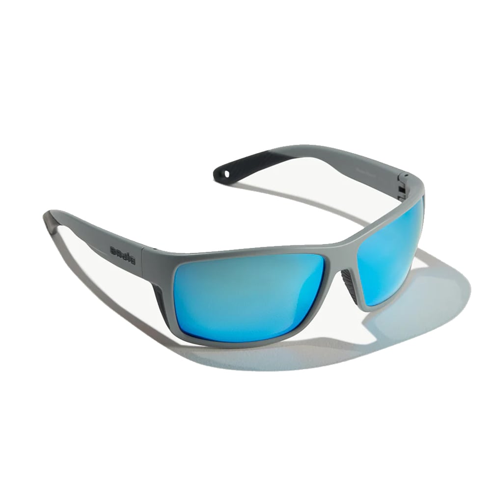 Bajio Sunglasses Bales Beach Gray Matte Blue Mirror