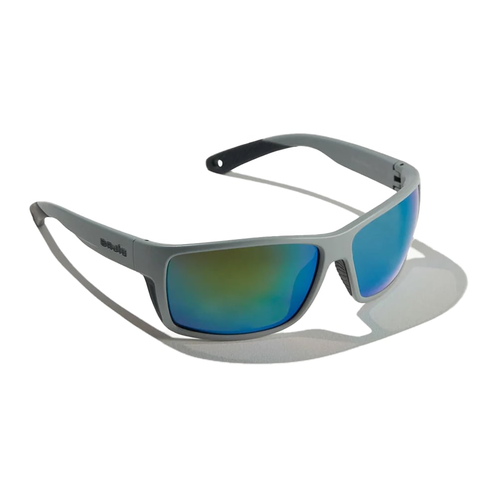 Bajio Sunglasses Bales Beach Gray Matte Green Mirror