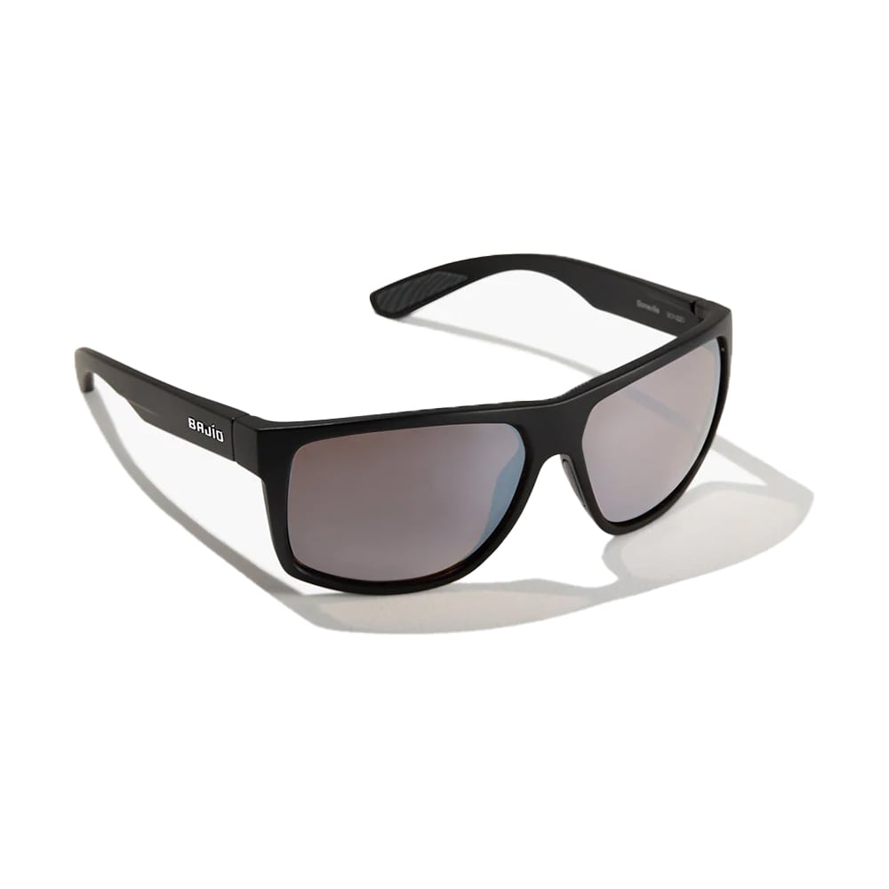 Bajio Sunglasses Boneville Black Matte Silver Mirror