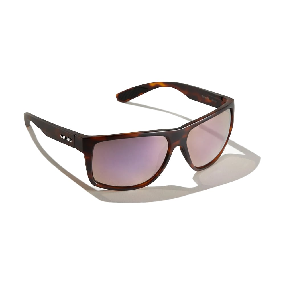 Bajio Sunglasses Boneville Dark Tortoise Matte Rose Mirror