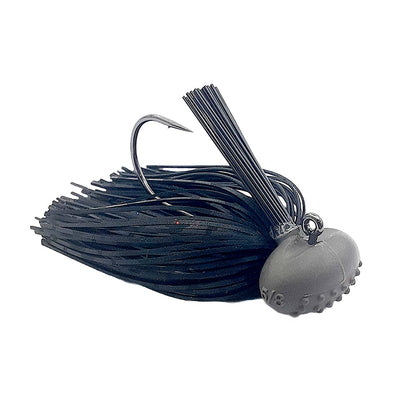 Beast Coast Fishing Tungsten Compound Baby Dozer Football Jig Stealth Midnight