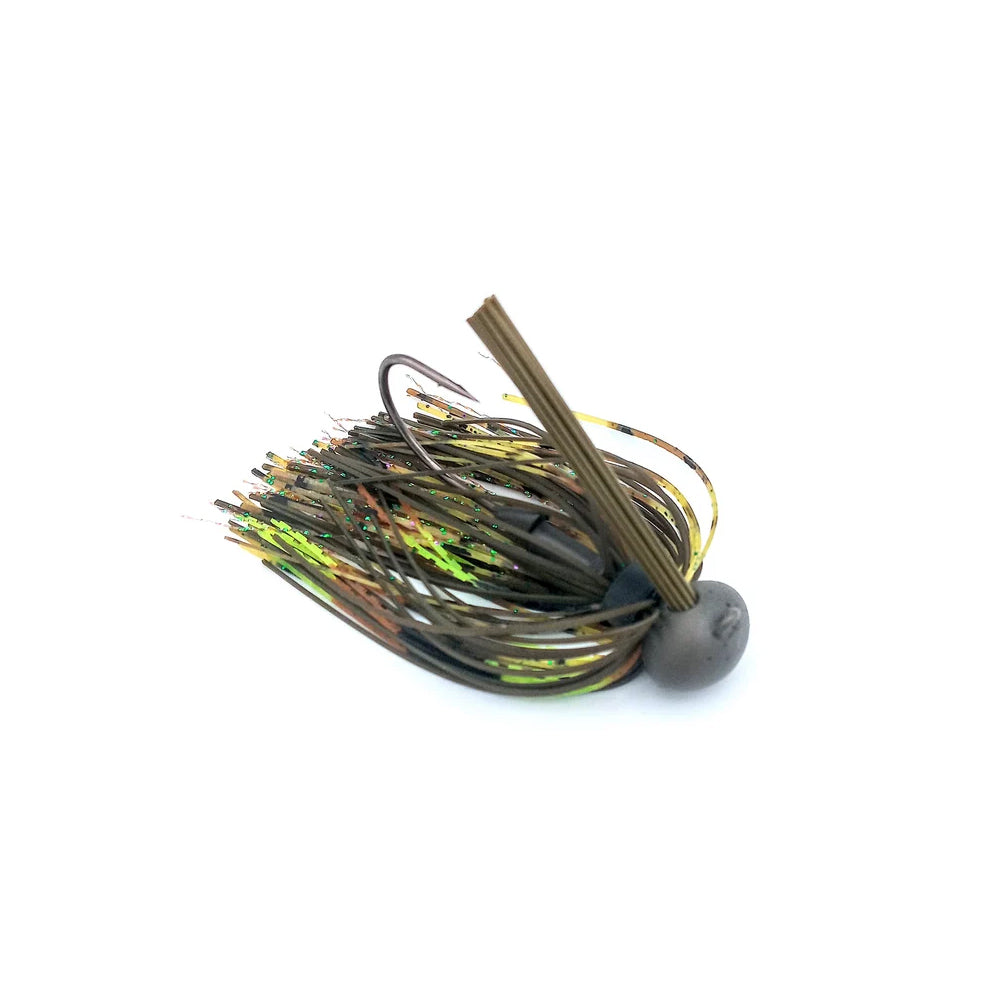 Beast Coast Max Feel Tungsten Football Jig Chartreuse Pumpkin