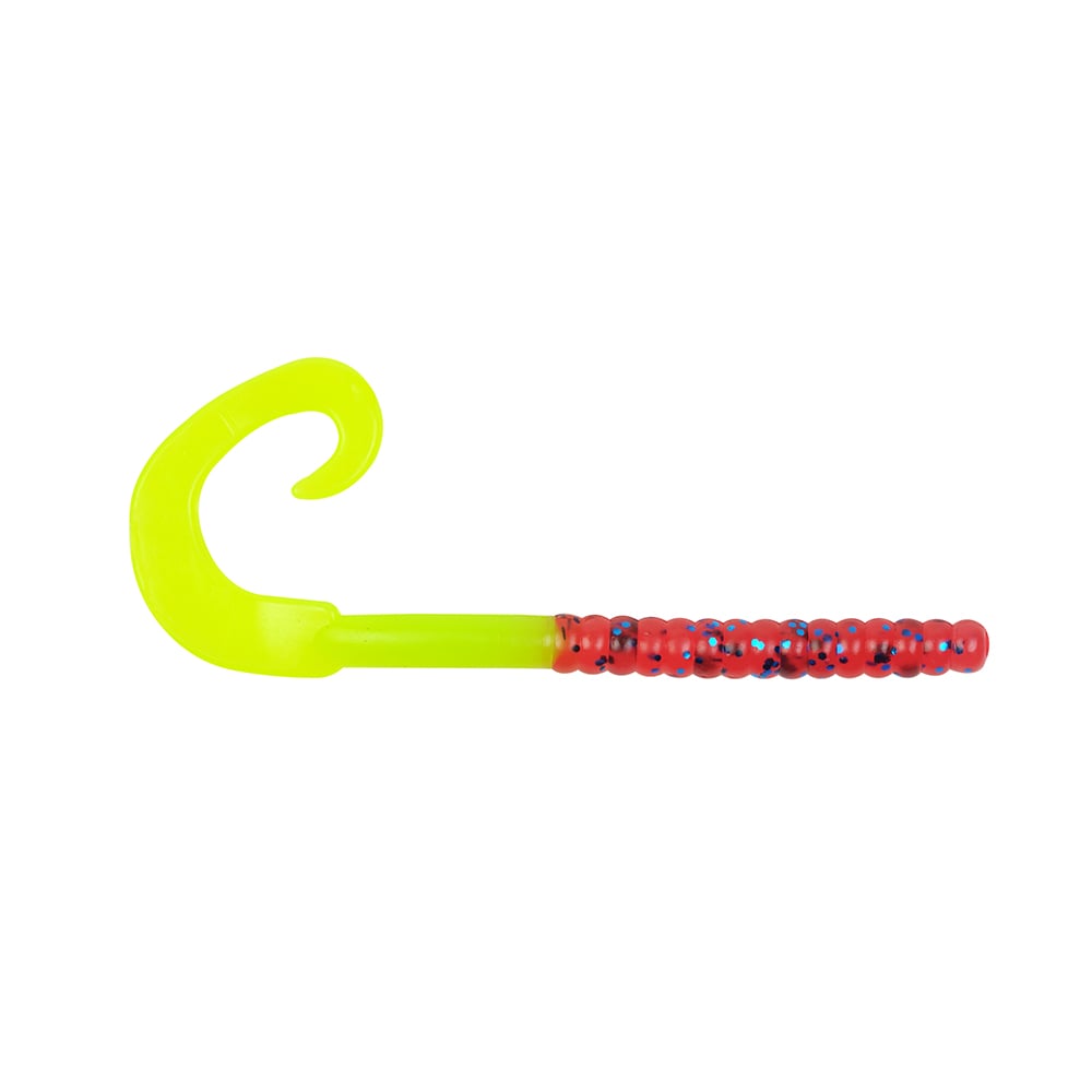 Berkley Powerbait Power Worm 7" Plum Chartreuse