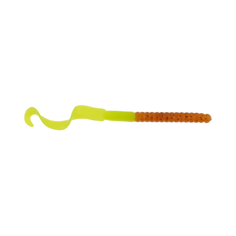 Berkley Powerbait Power Worm 7" Pumpkin Chartreuse