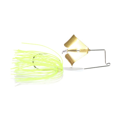 Boogerman Lures Buzzbait White Chartreuse Gold Blade