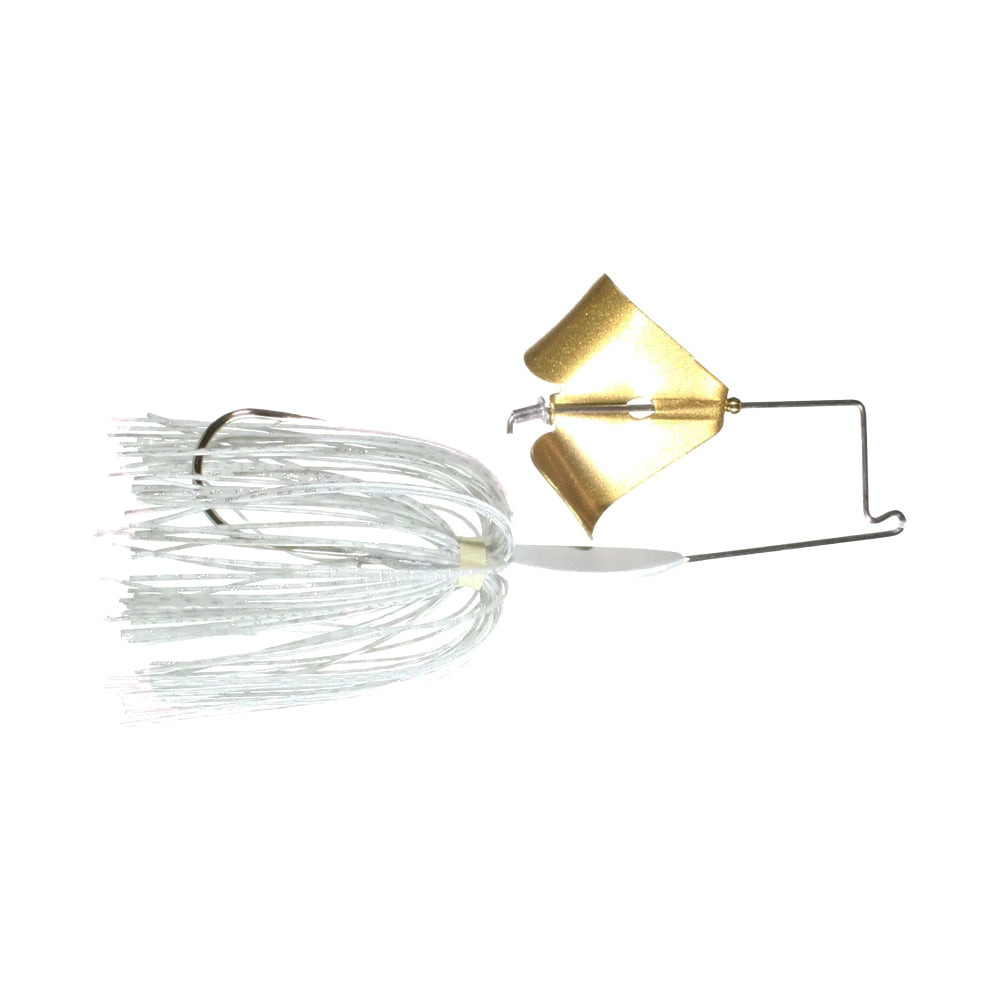 Boogerman Lures Buzzbait White Gold Blade