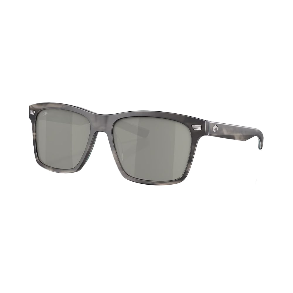 Costa Del Mar Aransas Sunglasses Matte Storm Gray with Gray Silver Mirror