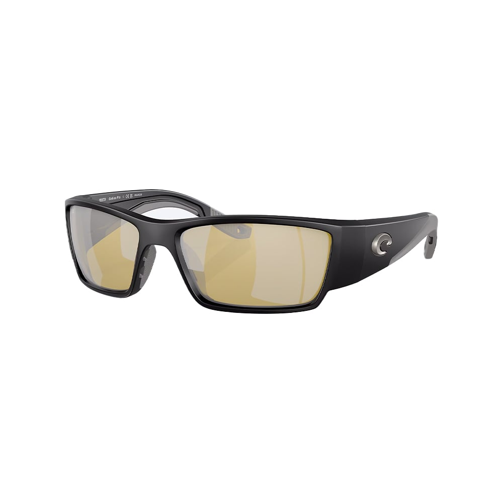 Costa Del Mar Corbina Pro Sunglasses Matte Black with Sunrise Silver Mirror