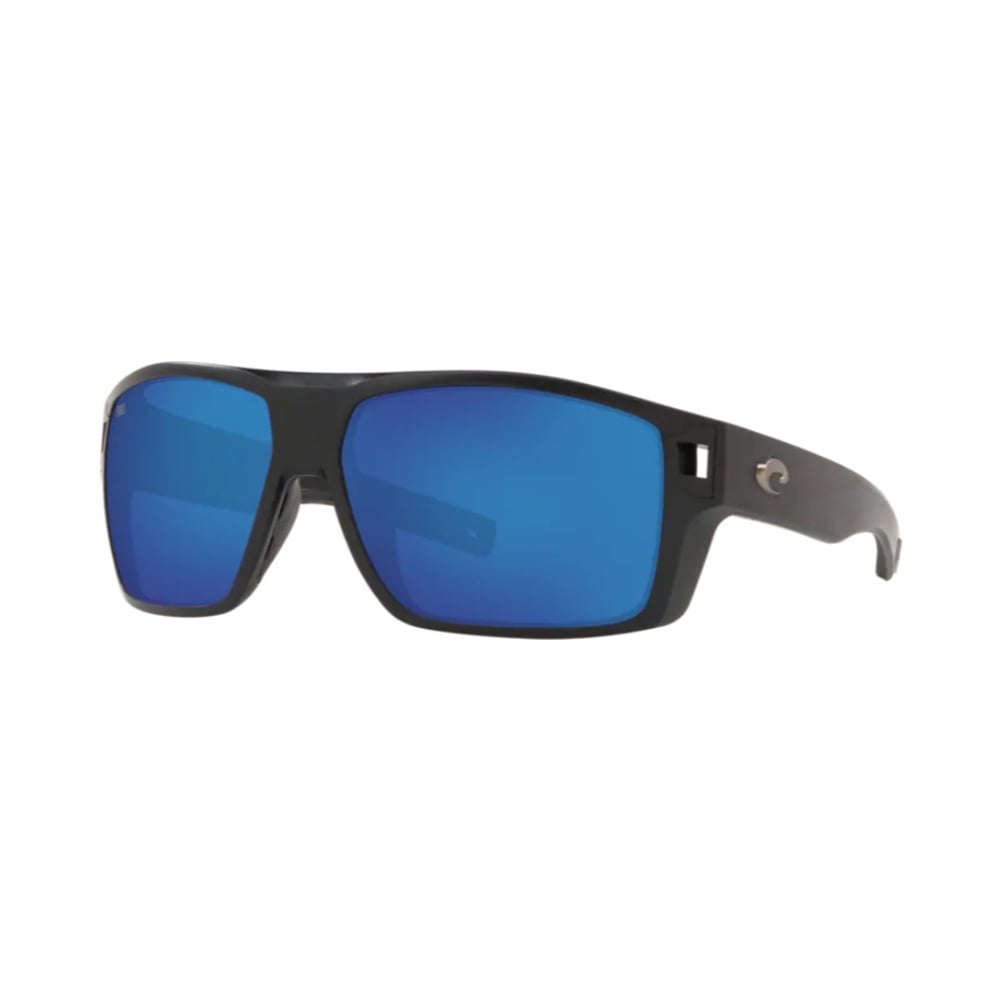 Costa Del Mar Diego Matte Black Sunglasses with Blue Mirror