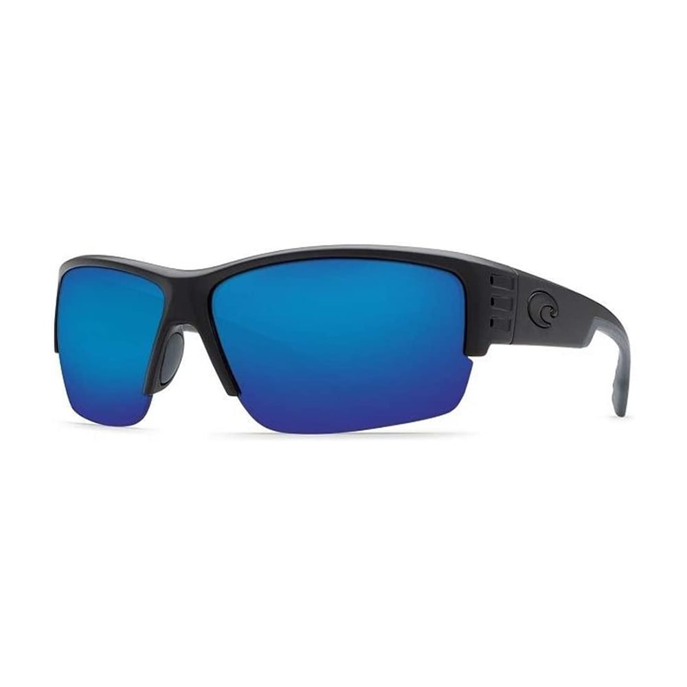 Introducing the Costa Del Mar Hatch Blackout Sunglasses, crafted by americanlegacyfishing. These sunglasses showcase a sporty and modern design with black frames and gray 580P lenses. Their slightly wrap-around style ensures a snug fit, allowing you to make a bold statement while experiencing optimal clarity.