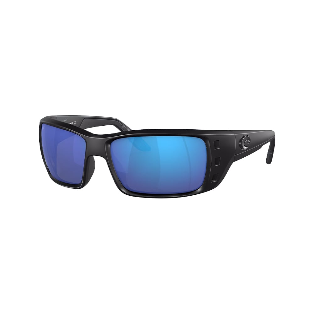 Costa Del Mar Permit Sunglasses Blackout with Blue Mirror