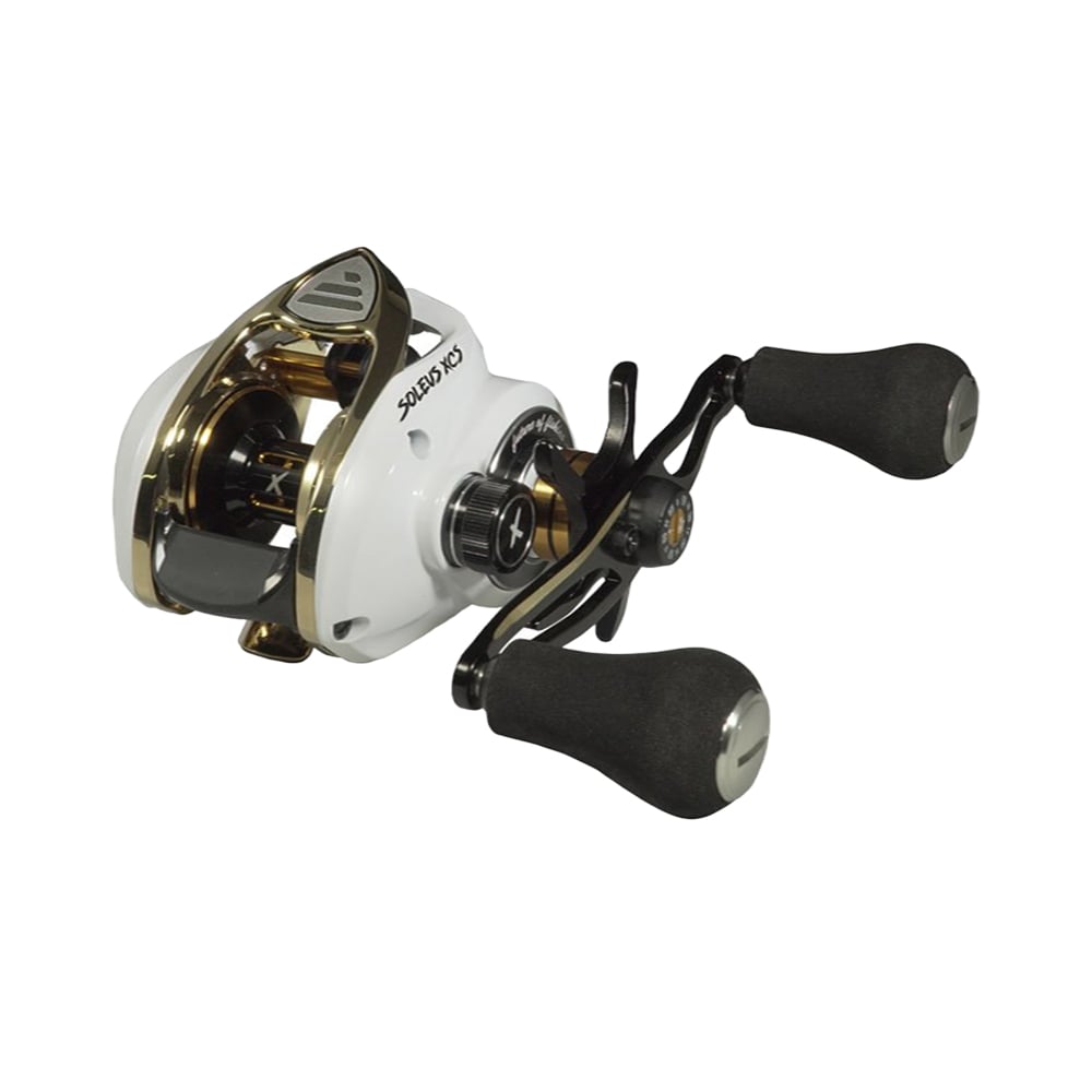 Favorite Fishing Soleus XCS Casting Reel 6.6:1 White Gold Right Hand | SLSW6XR