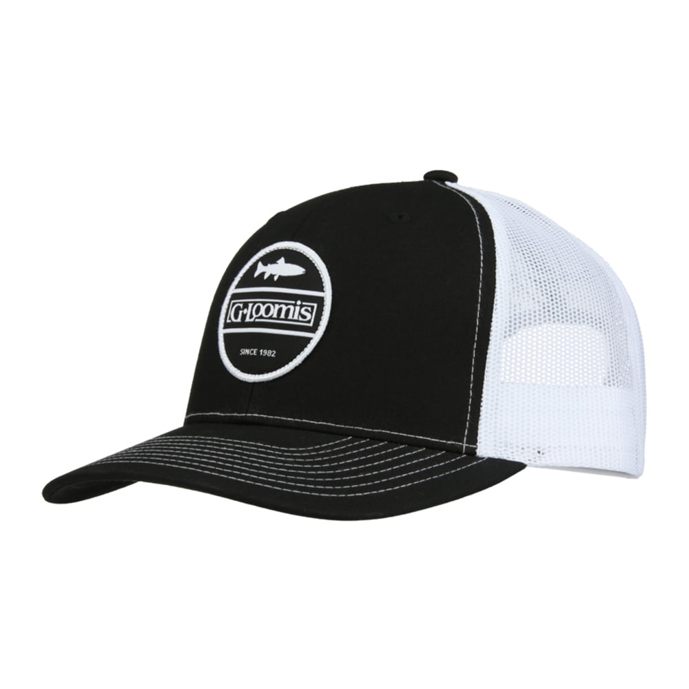 G. Loomis Fish Patch Cap Black White