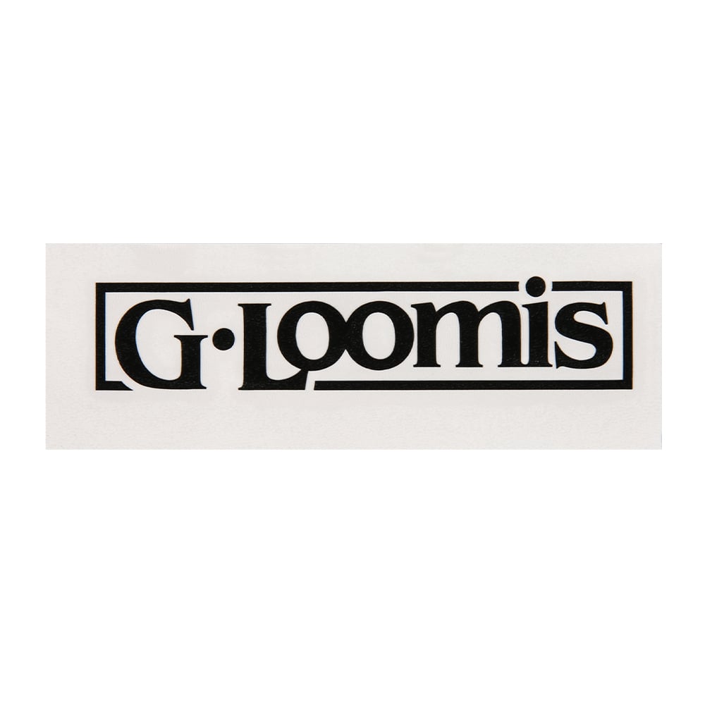 G. Loomis Block Logo Decal Black Large | GDECALLBK