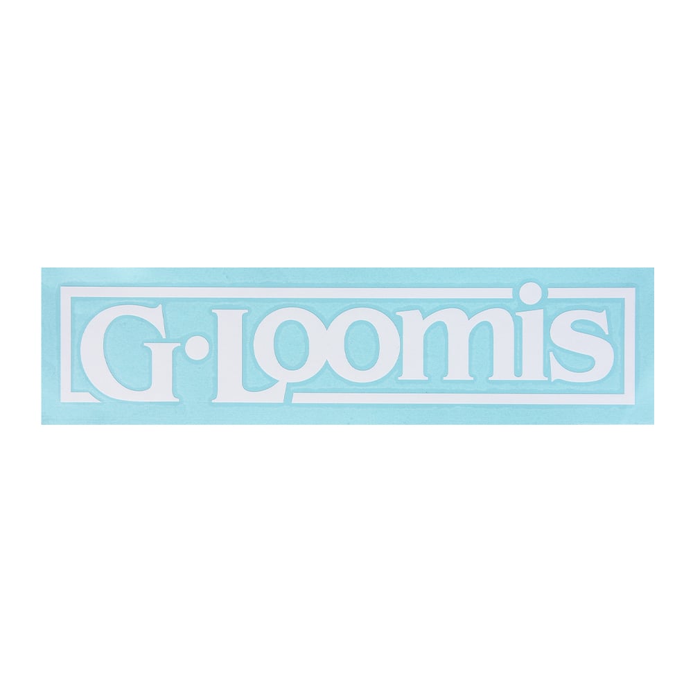 G. Loomis Block Logo Decal White Small | GDECALSWH