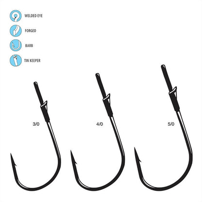 Gamakatsu Heavy Cover Worm Hook with Wire Keeper