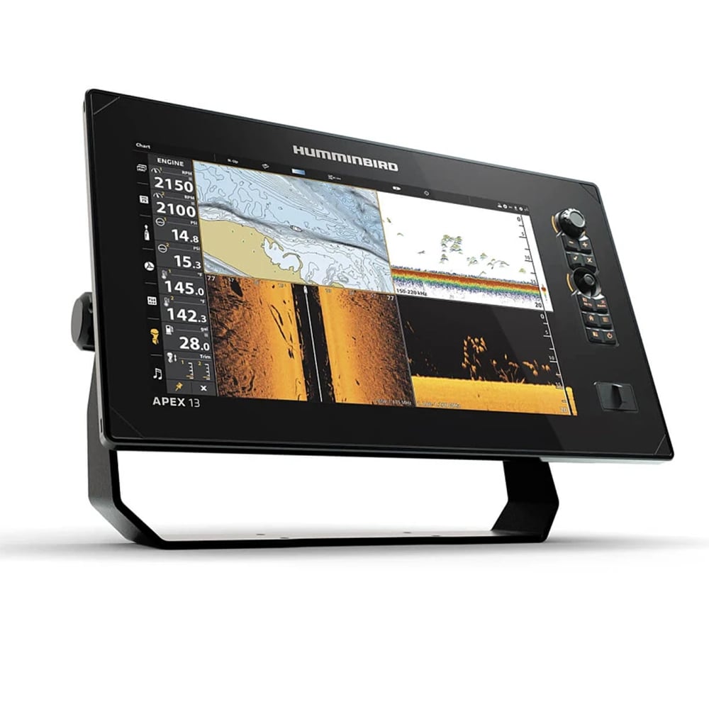 Humminbird Apex 13 MEGA SI+ Chartplotter Left Side