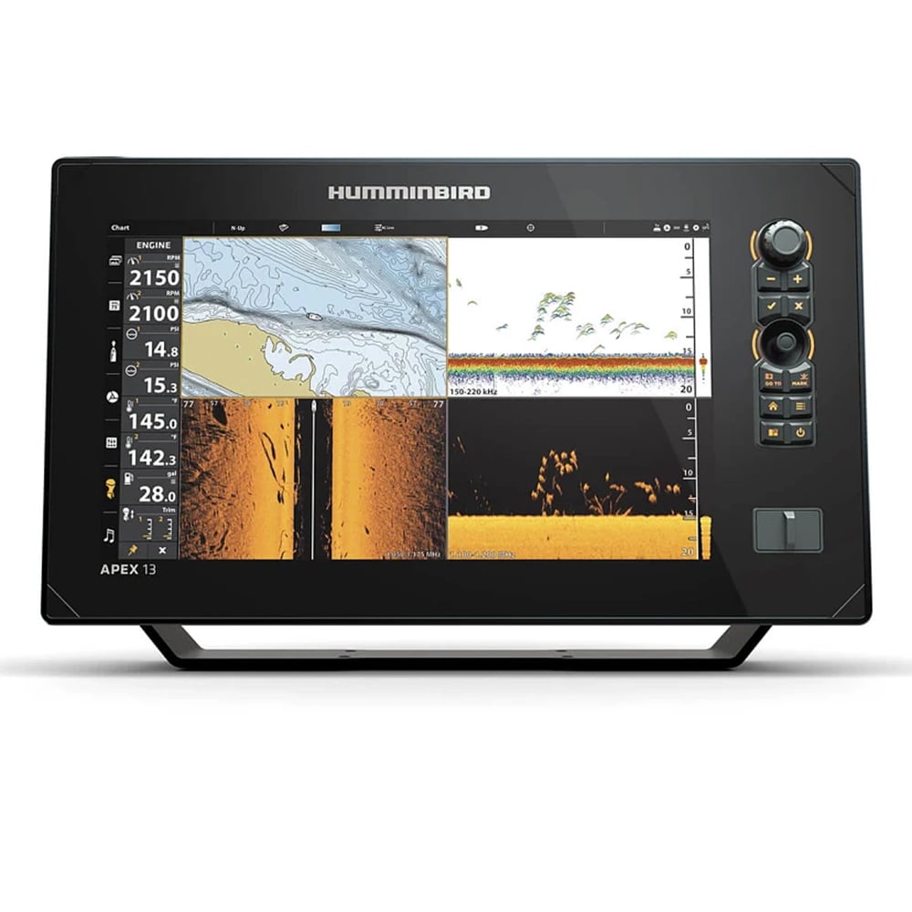 Humminbird Apex 13 MEGA SI+ Chartplotter CHO Front Face