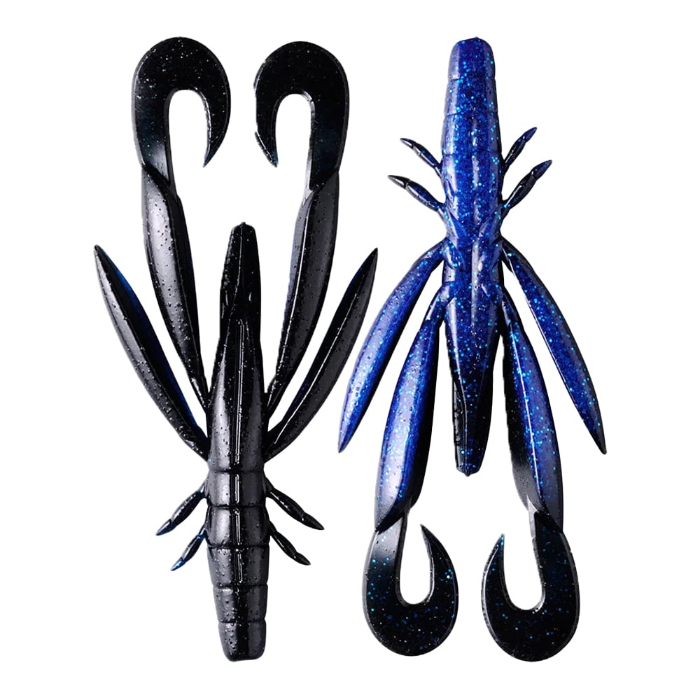 Jackall Chunk Craw 3.5" Black and Blue