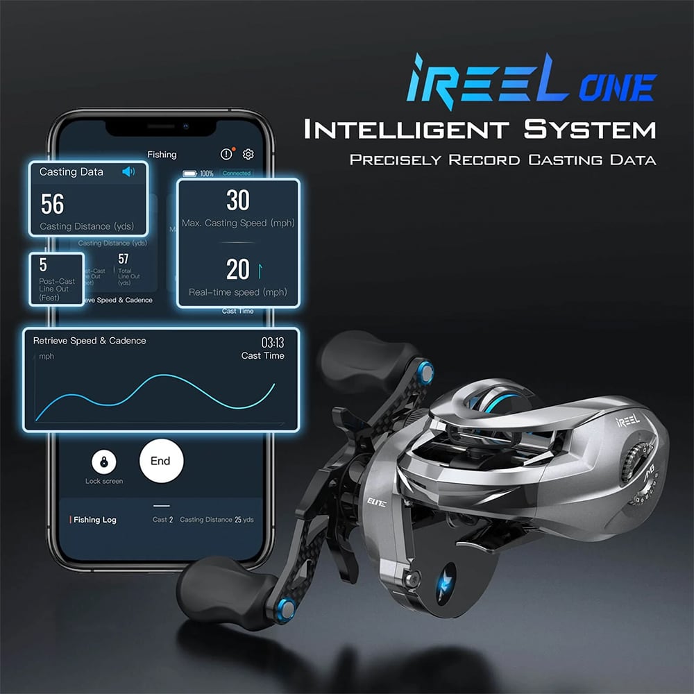 KastKing iReel AMB Smart Casting Reel 7.2:1 RH | KRLCSTIRL-LC72RSI - iReel One Intelligent System