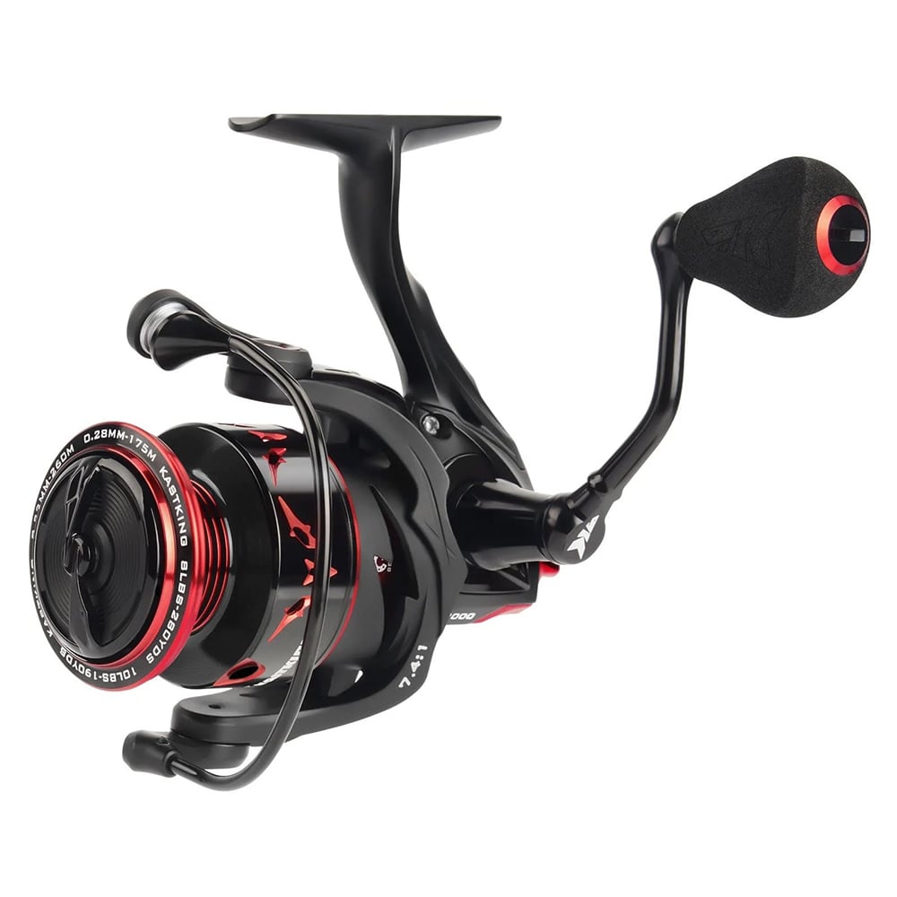 KastKing Speed Demon Elite Spinning Reel 3000 7.4:1 | KRLSPNSDE-S30BK - Left Side