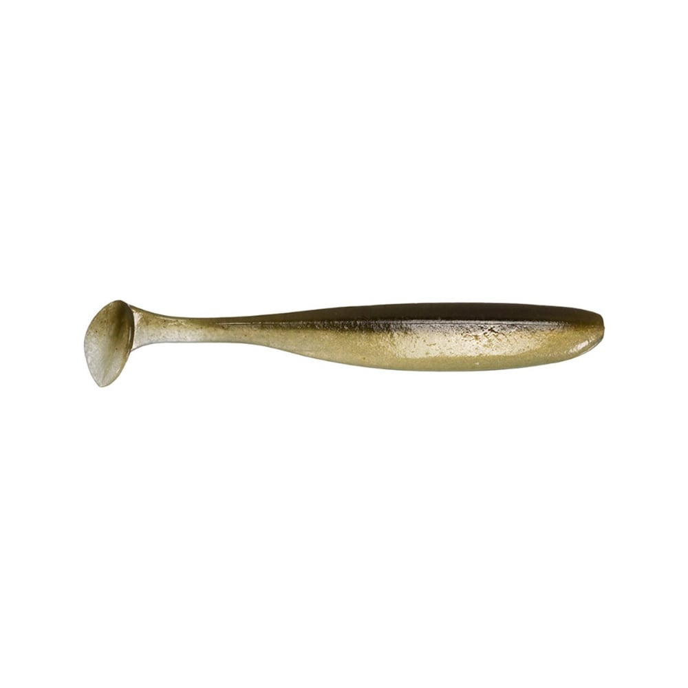 The Keitech Easy Shiner Swimbaits, a top-quality product from Keitech, are soft plastic lures with paddle tails designed to realistically mimic small baitfish. These expertly crafted swimbaits come in shades of green and beige to effectively attract predator fish.