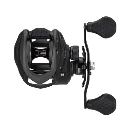 The Lew's Super Duty Gen 2 Casting Reel 8.3:1 Left Hand by americanlegacyfishing features a sleek design, ergonomic handles, adjustable dials, smooth finish, and a carbon fiber drag system—perfect for precision fishing.