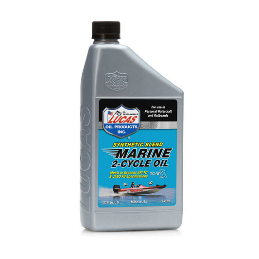 Lucas Synthetic Blend 2-Cycle Marine Oil Quart | 10860