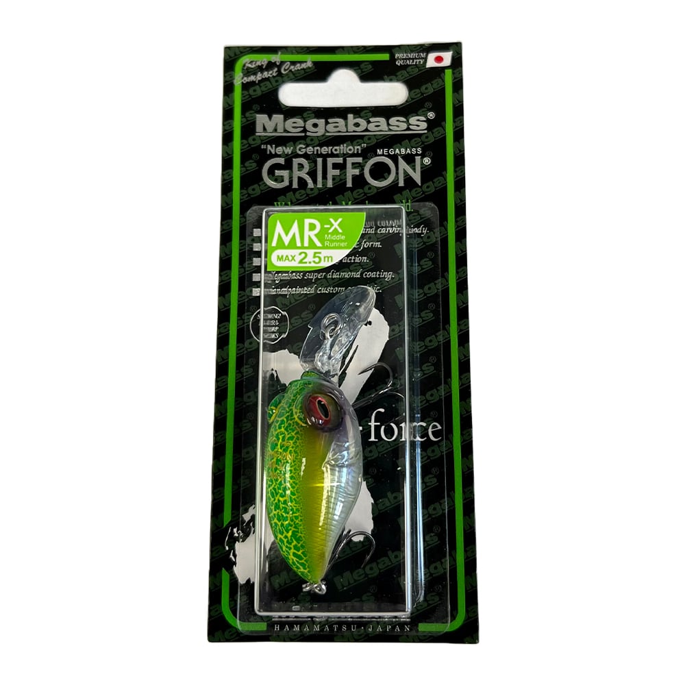 Megabass MR-X Griffon Crankbait GP Crack Lime Chart