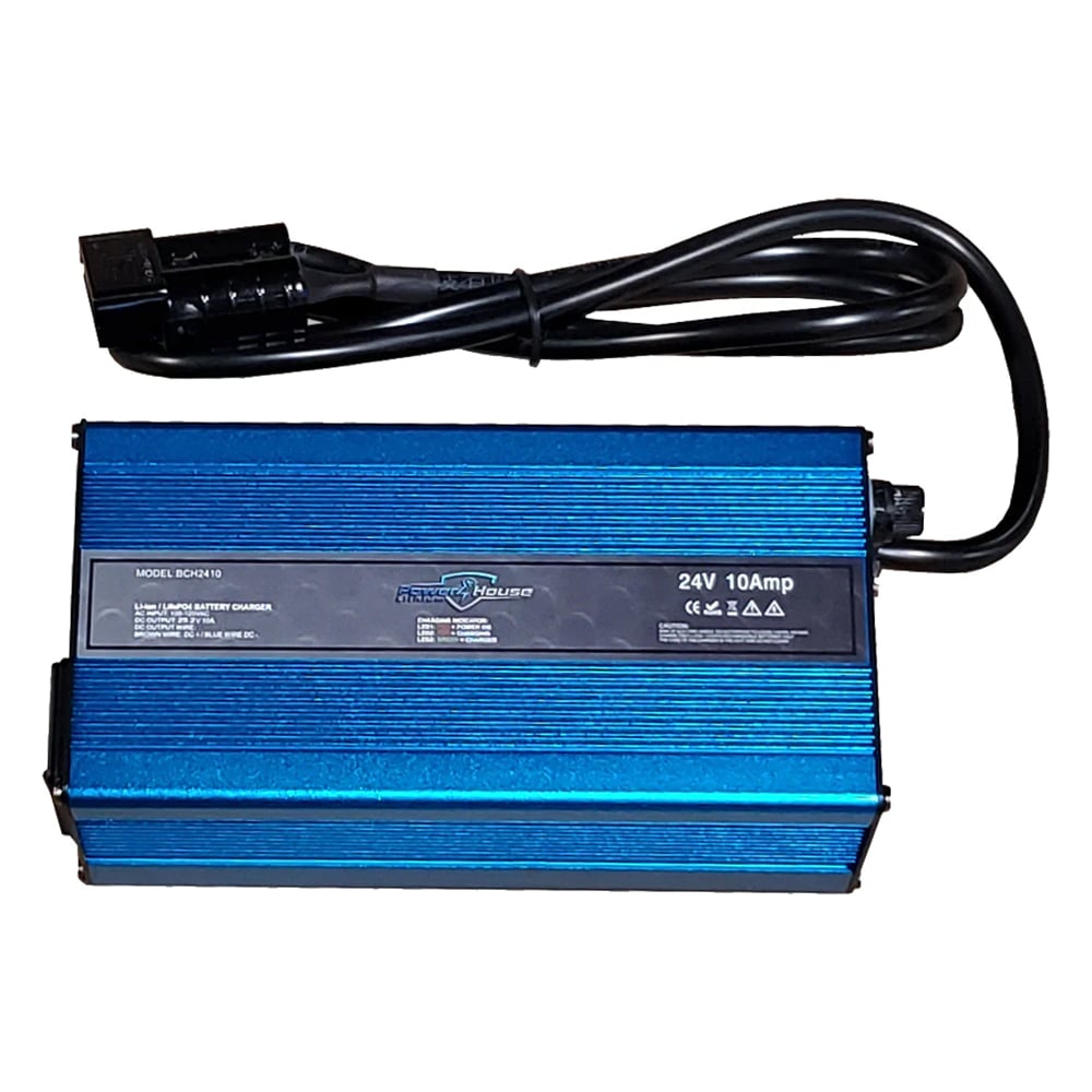 Powerhouse Lithium AC Chargers Non Waterproof 24V 10Amp