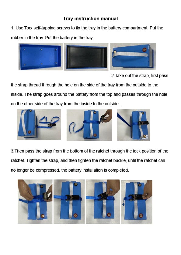 Powerhouse Lithium Aluminum Battery Tray Installation Guide