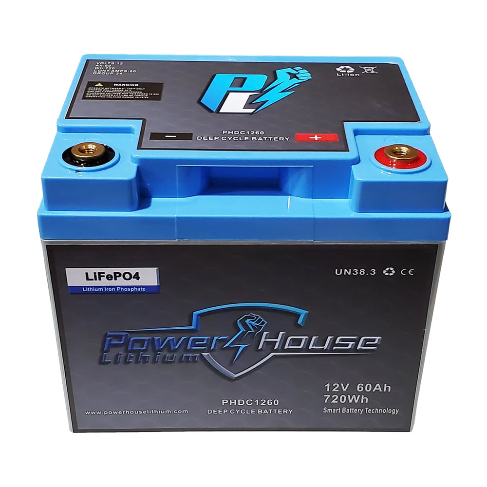 Powerhouse Lithium Deep Cycle Battery 12V 60AH