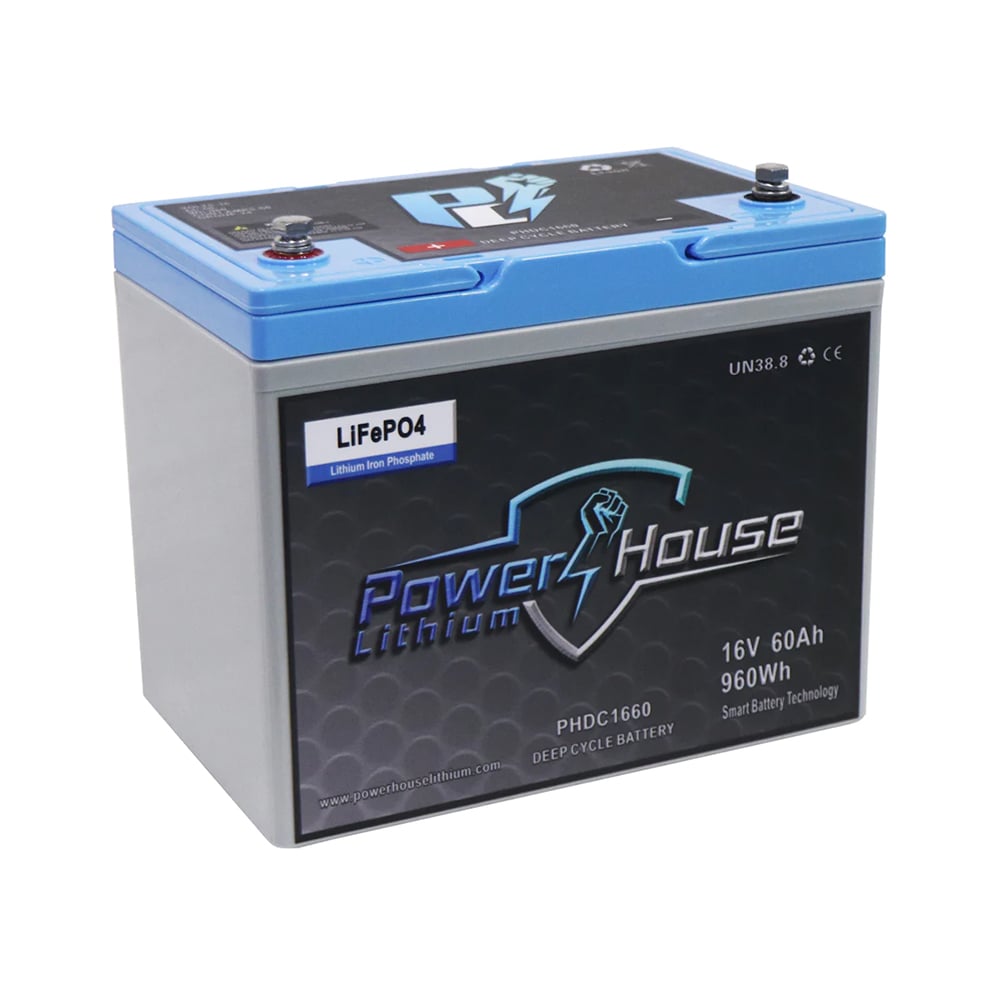 Powerhouse Lithium Deep Cycle Battery 16V 60AH