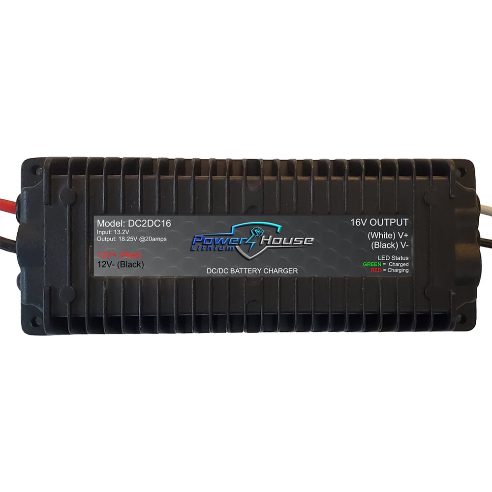 Powerhouse Lithium Run & Gun DC to DC Battery Chargers 16V