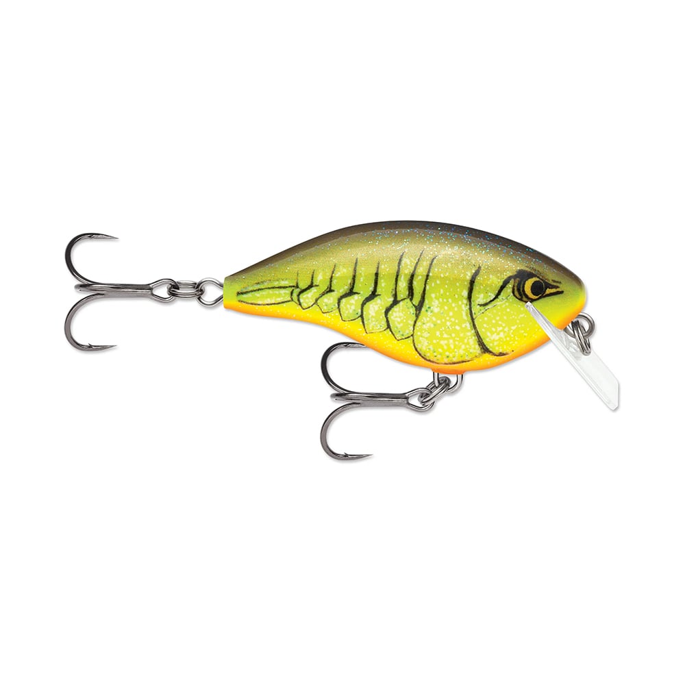 Rapala Ott's Garage OG Rocco 05 Chartreuse Rootbeer Crawdad