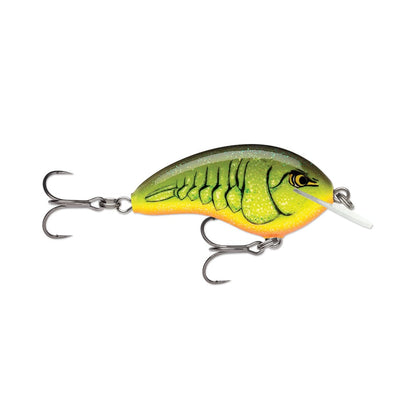 Rapala Ott's Garage OG Tiny 04 Chartreuse Rootbeer Crawdad