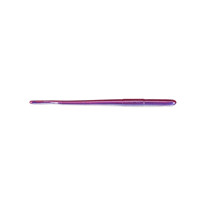 A purple crochet hook lies horizontally on a white background, reminiscent of the gentle hues found in Roboworm Straight Tail Worms by Roboworm.