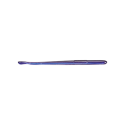 A slender, elongated crochet hook in blue with a smooth handle and a small rounded hook at the tip, specifically crafted for crafting projects. This tool's precision matches the detail of Roboworm Straight Tail Worms by Roboworm, offering finesse similar to triple color pours in your crochet creations.