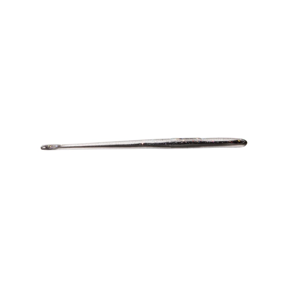 A thin, cylindrical metal tool with a curved, pointed end on a white background, reminiscent of the precision found in Roboworm's Straight Tail Worms.