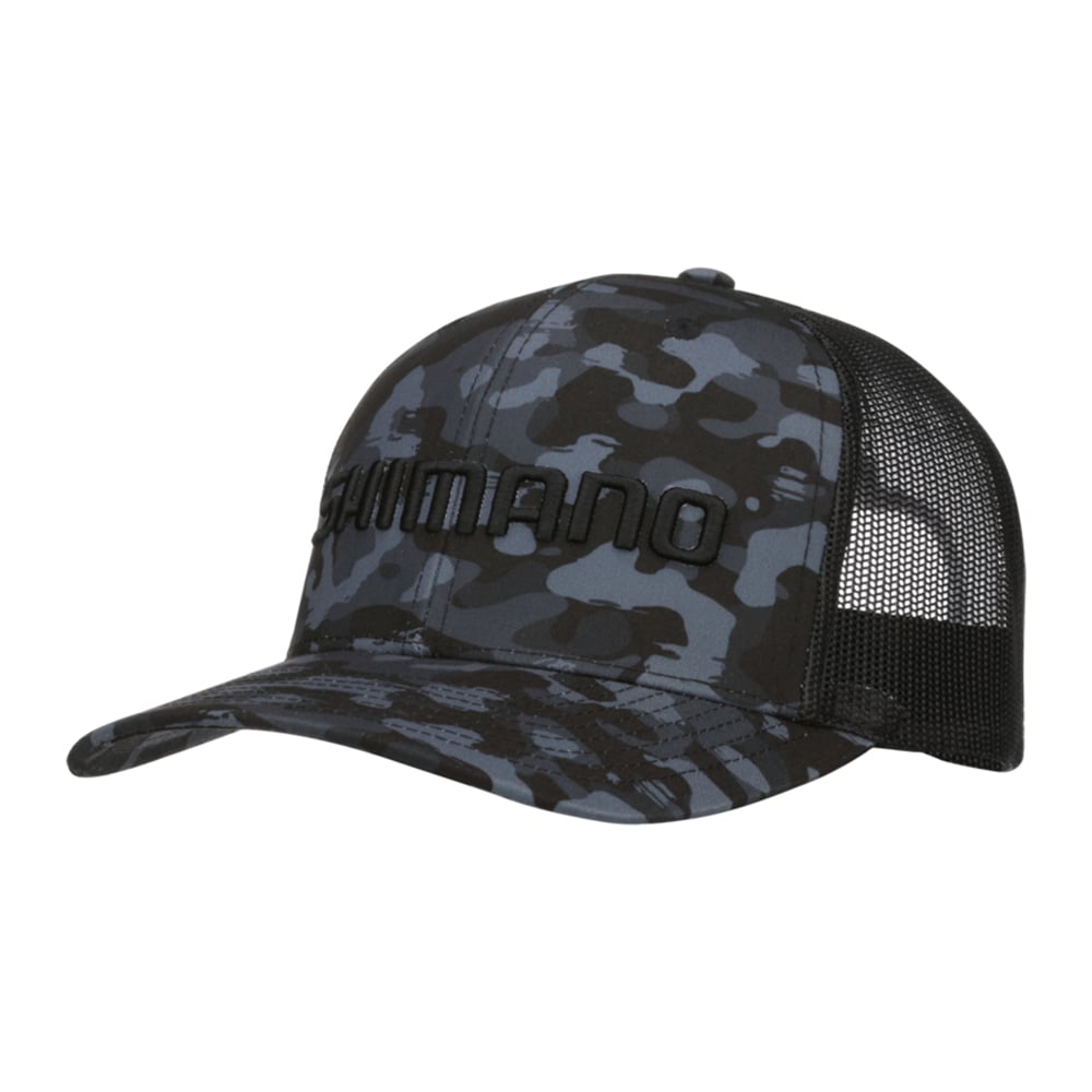 Shimano Printed Trucker Cap Camo Black