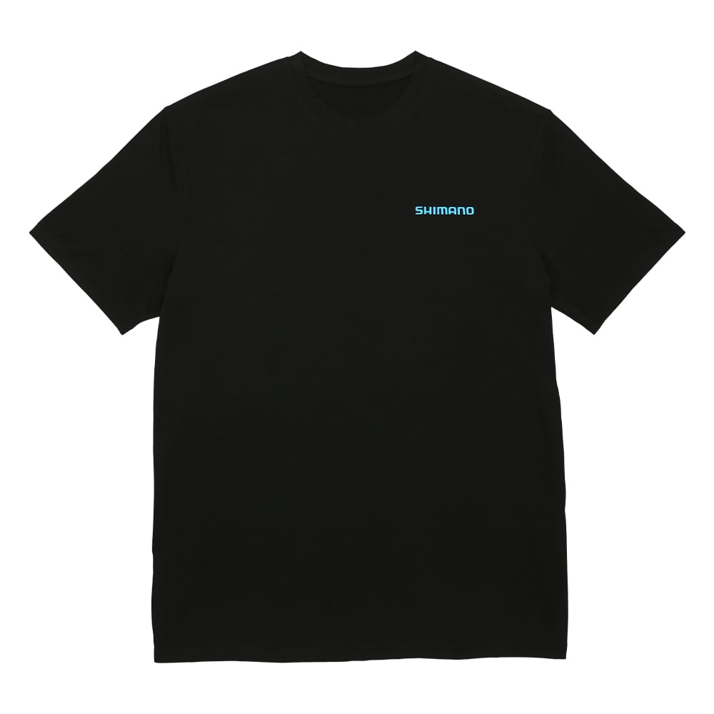 Shimano Short Sleeve Logo Tee Small Black | ALOGOTEESSSBK