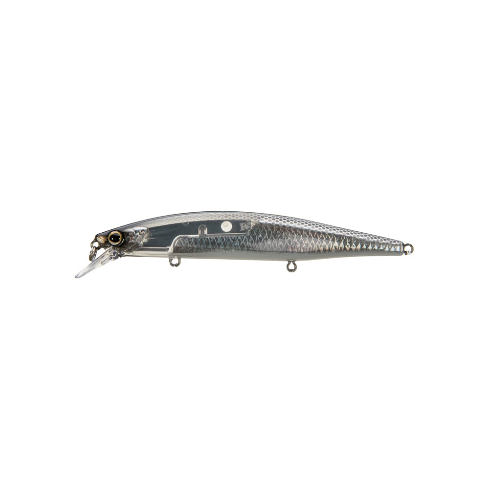 Shimano World Minnow Flash Boost Suspending Jerkbait 115SP Black Silver