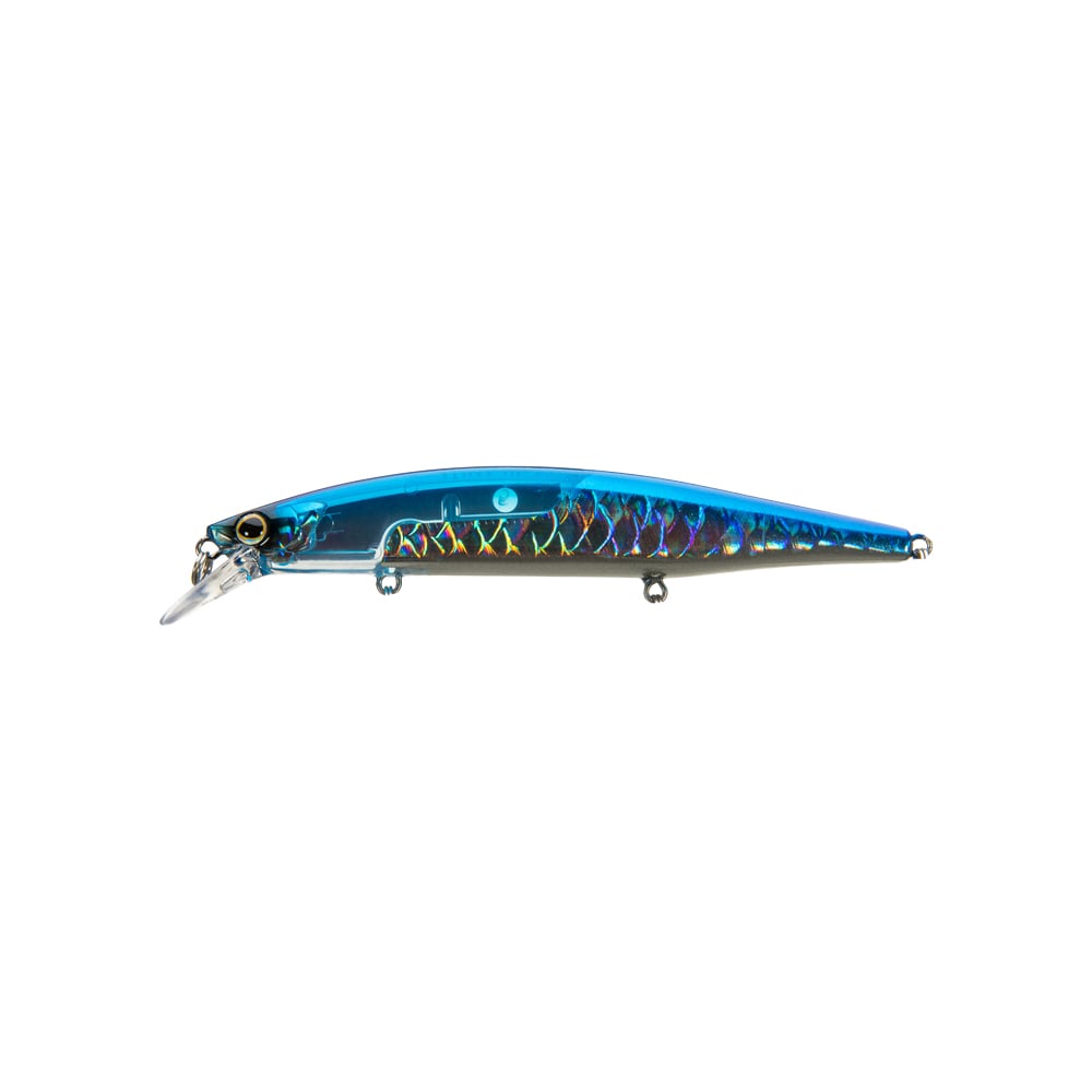 Shimano World Minnow Flash Boost Suspending Jerkbait 115SP Blue Silver