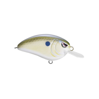 The SPRO Little John 50 Crankbaits are expertly designed with a realistic fish appearance, characterized by a white belly, yellowish body, textured scales, and a small black dot near the top. Its plastic lip and Gamakatsu treble hooks are engineered to replicate lifelike fish movement in the water.