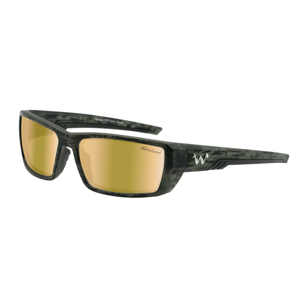 WaterLand Ashor Sunglasses BlackWater Frame with Golden Light Mirror